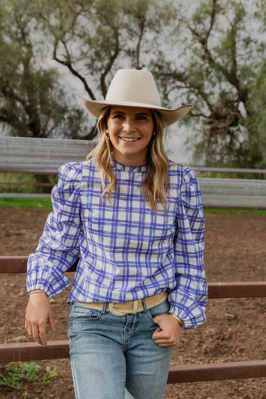 Black Colt Brooke Blue Check