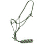Fort Worth Rope Halter w/Lead - Lime/Purple