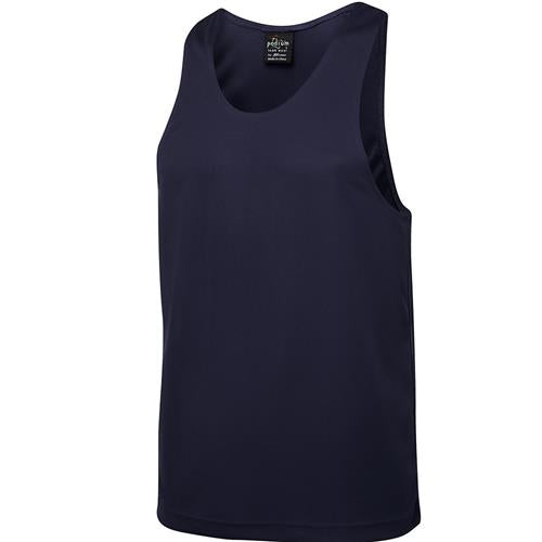 Podium Poly Navy Singlet