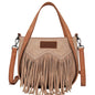 Wrangler two tone Fringe Bag - Camel