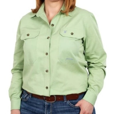J/C Brooke Ladies Work Shirt Sage