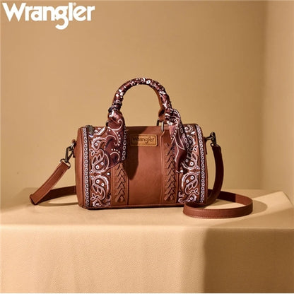 Wrangler Paisley Barrel Bag - Tan