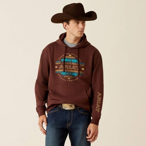 Ariat Men's Carlsbad Canyon Hoodie - Brown