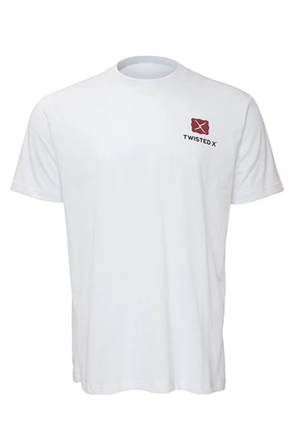 Twisted X Men's White Horse Short Sleeve Tee
