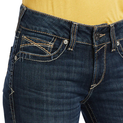 Ariat Women's Real Perfect Rise Boot Cut Jean Lexi Missouri Short