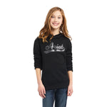 Ariat Girls Real Glitter Logo Hoodie Black
