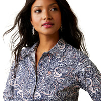 Ariat Ladies Kirby Stretch Shirt - Watercolor Paisley