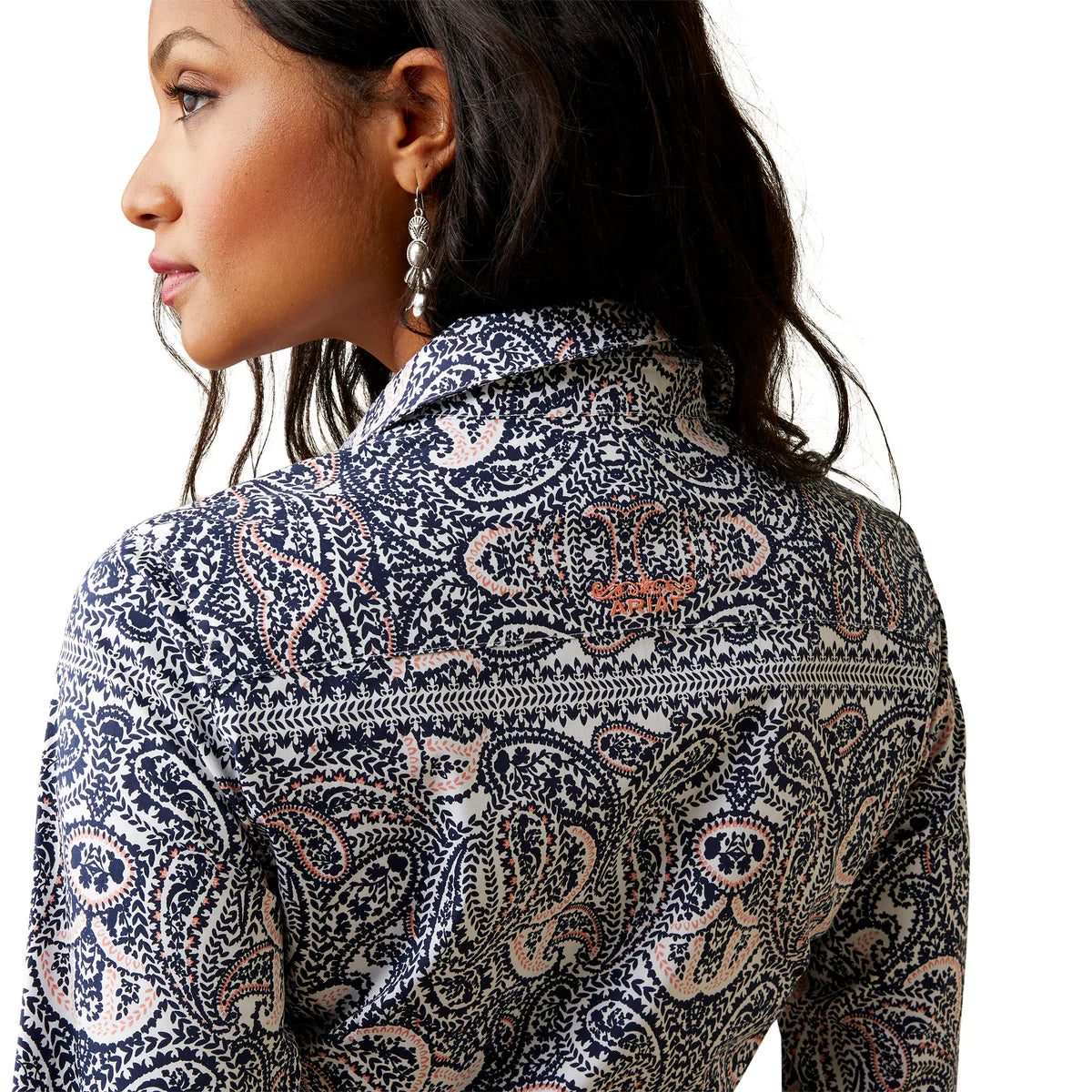 Ariat Ladies Kirby Stretch Shirt - Watercolor Paisley