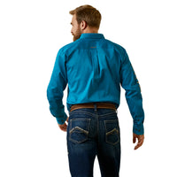 Ariat Team Logo Twill Fitted Shirt - Deep Turquoise