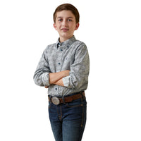 Ariat Boys Orville Classic L/S Shirt Blue