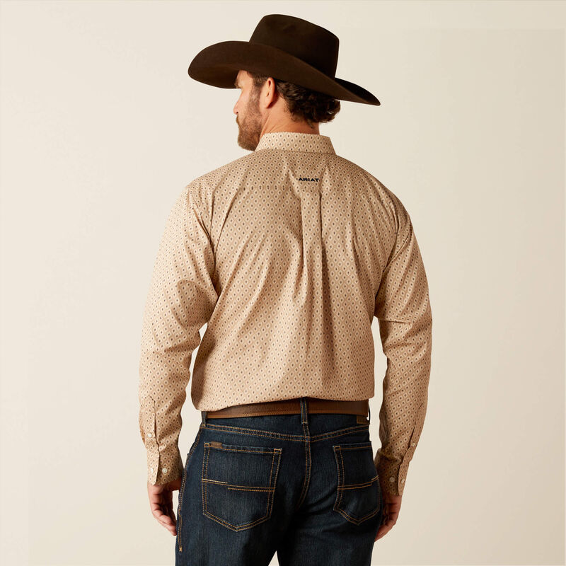 Ariat Wrinkle Free Frazier Classic Fit Shirt - Tan
