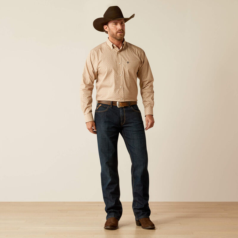 Ariat Wrinkle Free Frazier Classic Fit Shirt - Tan
