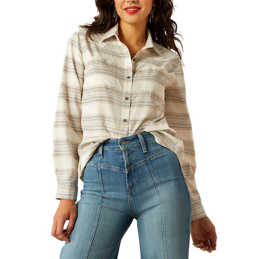 Ariat Womens Billie Jean Shirt Mustard JacQuard