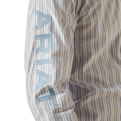 Ariat men's Pro Series Team Atlas Fitted Shirt - Blue/Dark Blue