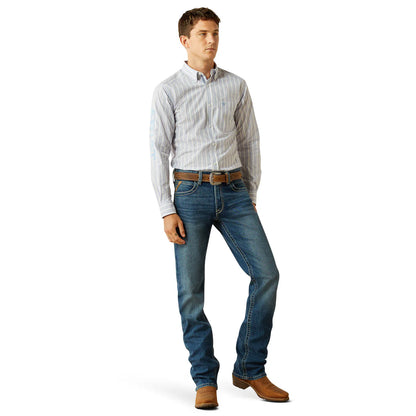 Ariat men's Pro Series Team Atlas Fitted Shirt - Blue/Dark Blue