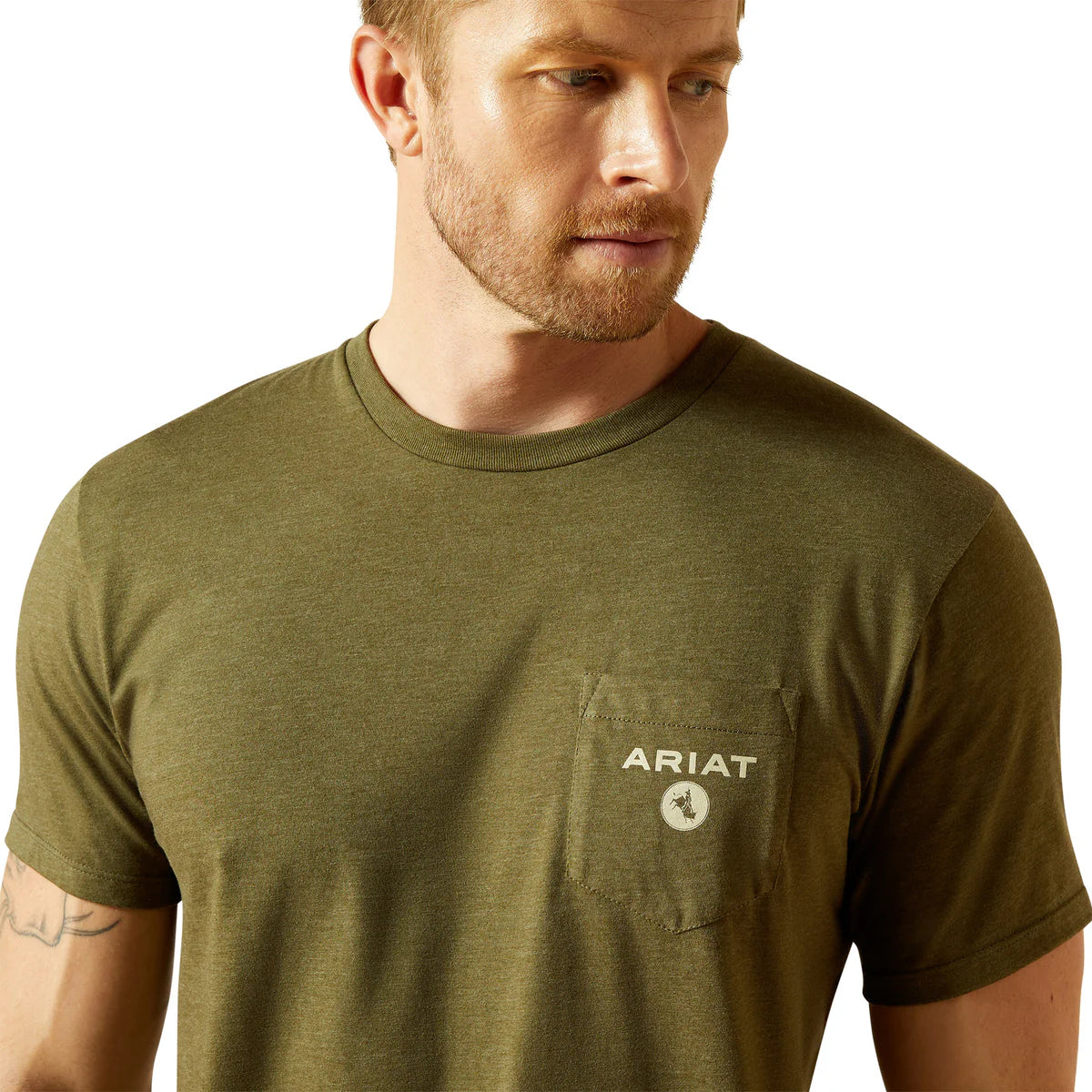 Ariat men's Roped Diamond T-Shirt - Military Heather