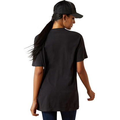 Ariat women's boot stitch logo tee - Vintage Black
