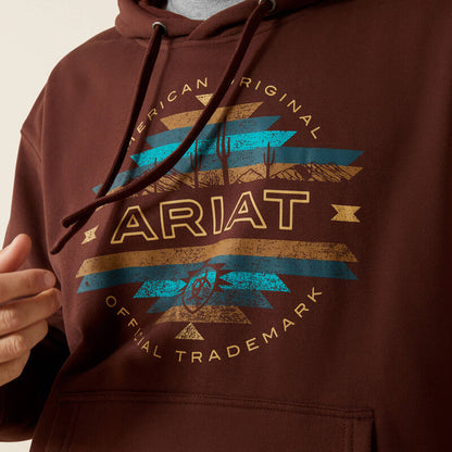 Ariat Men's Carlsbad Canyon Hoodie - Brown