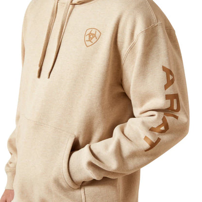 Ariat Men's Logo Hoodie - Oatmeal Heather