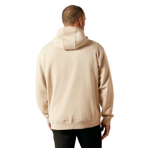 Ariat Men's Logo Hoodie - Oatmeal Heather