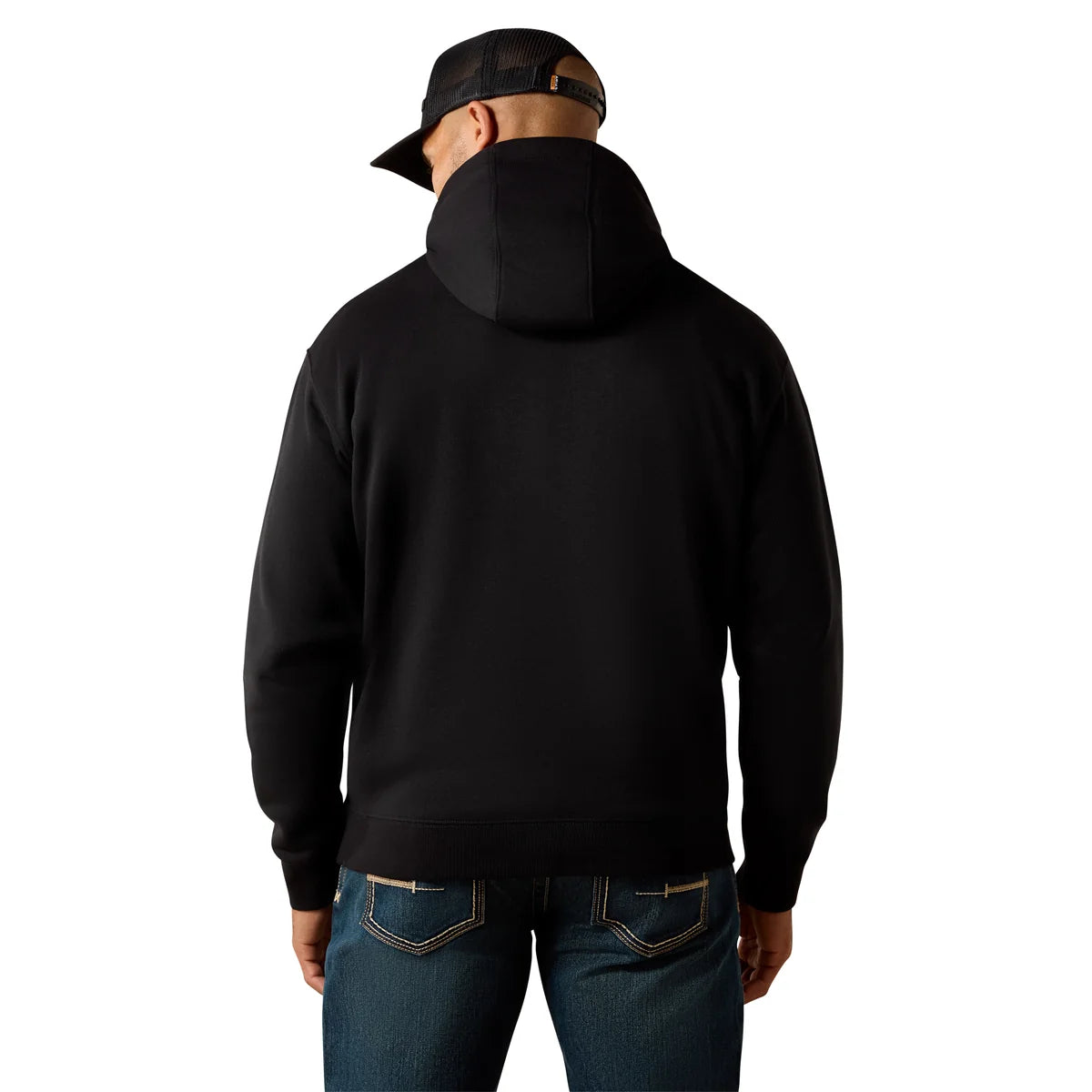 Ariat Men's Rebar Lightweight Duct Logo Hoodie Black