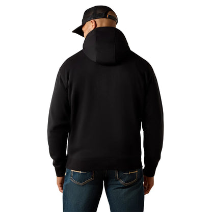 Ariat Men's Rebar Lightweight Duct Logo Hoodie Black