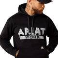 Ariat Men's Rebar Lightweight Duct Logo Hoodie Black