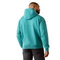Ariat Men's Rebar Lightweight Logo Hoodie Teal / Microchip