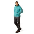 Ariat Men's Rebar Lightweight Logo Hoodie Teal / Microchip