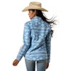 Ariat Women's Logo Softshell Print Jacket Ashleigh Blue Southwest Geo