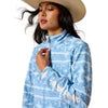 Ariat Women's Logo Softshell Print Jacket Ashleigh Blue Southwest Geo