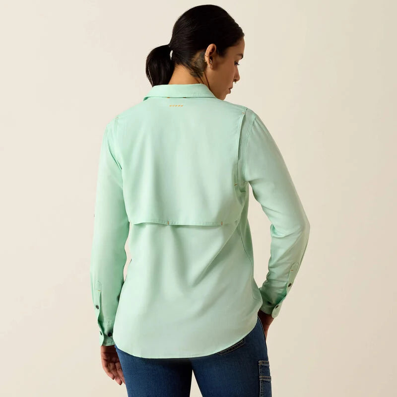 Ariat Women's Rebar Made Tough Venttek Durastretch Long Sleeve Work Shirt Lichen