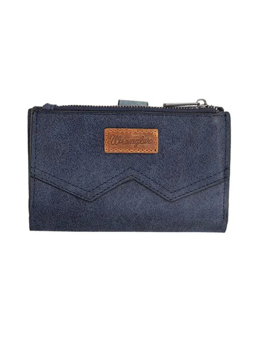 Wrangler W Stitch Wallet - Navy
