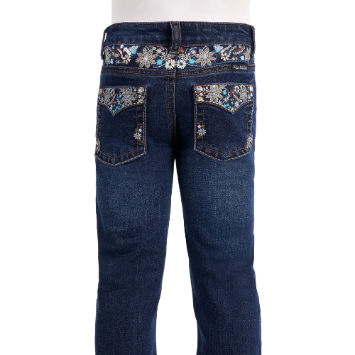 Pure Western Girls Blossom Boot Cut Jeans - Evening Sky
