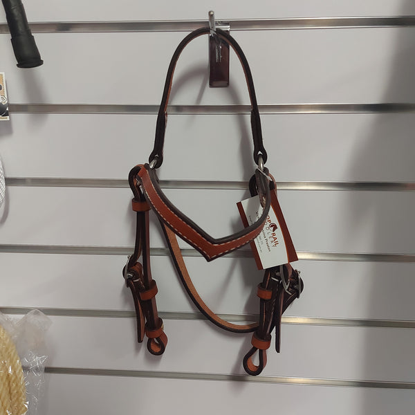 Top Rail Lether Bridle V Edge Stitched