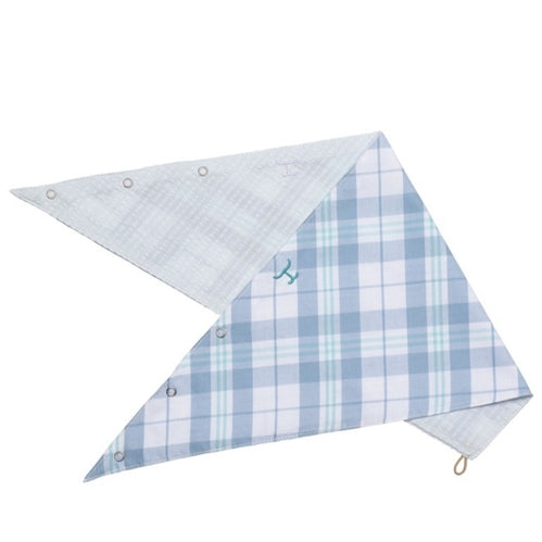 Just Country Carlee Double Sided Scarf Bluebell & White Plaid / Arctic Ice