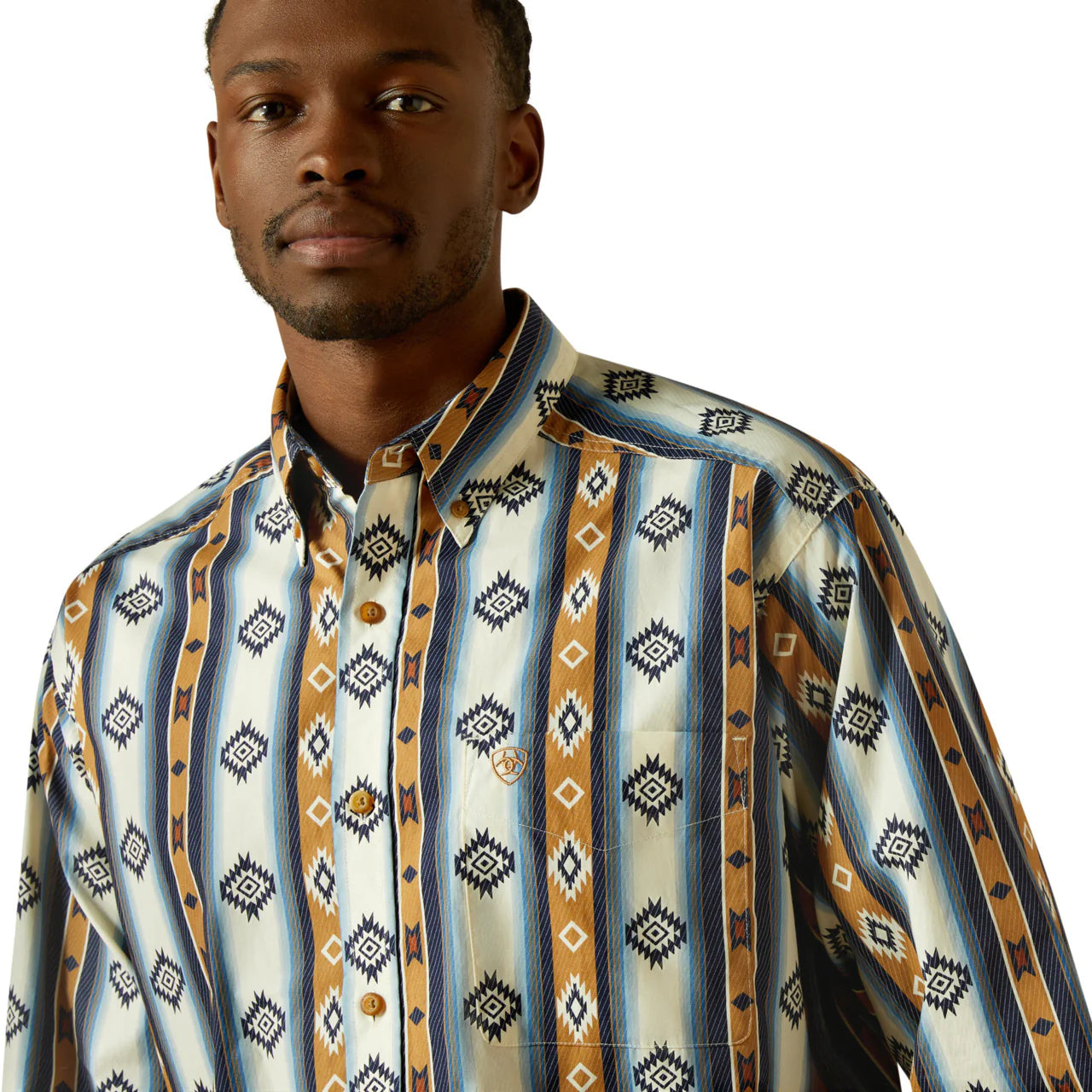 Ariat men's Shilo L/S Shirt - Blue
