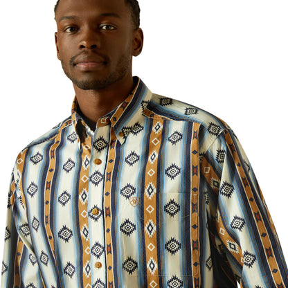 Ariat men's Shilo L/S Shirt - Blue
