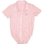 Just Country Infant Frankie S/S Full Button Jumpsuit Flamingo Pink Small Check