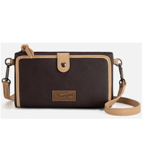Wrangler Crossbody Wallet Cardholder - Coffee