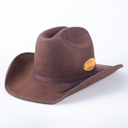 Brigalow Dallas - Felt Covered Deep Brown - Kids Elasticised