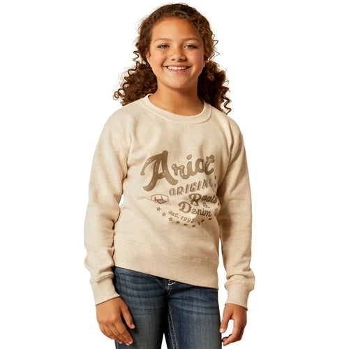 Ariat Girls Original Sweatshirt Oatmeal Heather
