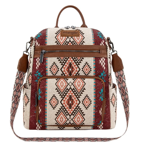 Wrangler Lia Aztec Convertible Backpack - Brown