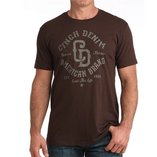 Cinch Brown Men's Tee