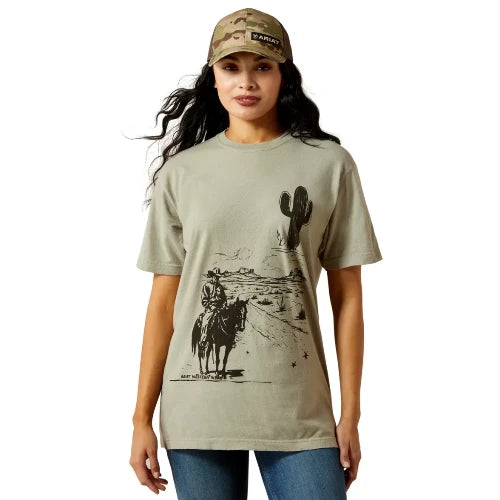 Ariat Women's Ariat Sketchy Cowboy T-Shirt - Vintage Camel