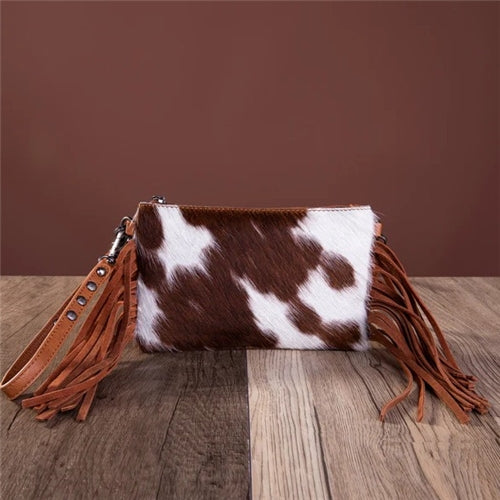 Montana West Hair-On Collection Clutch/Crossbody