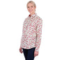 Women's Clair 1/2 PLKT Long Sleeve Shirt - Red