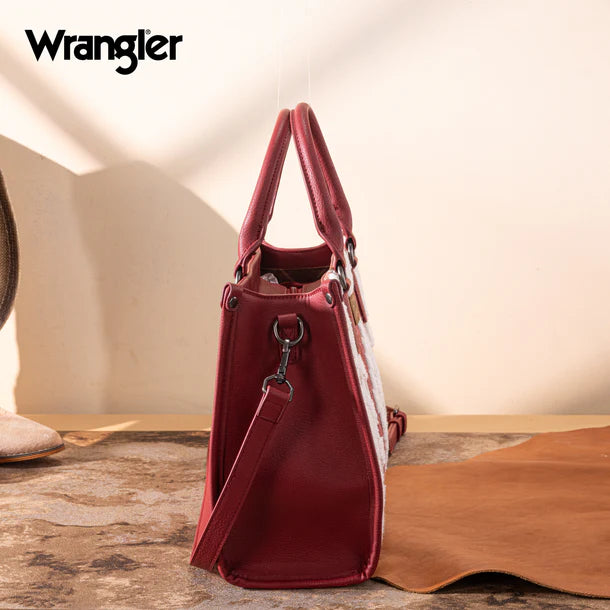 Wrangler Cilia Crossbody Tote Bag - Burgundy