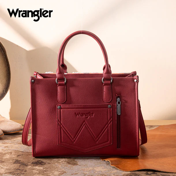 Wrangler Cilia Crossbody Tote Bag - Burgundy