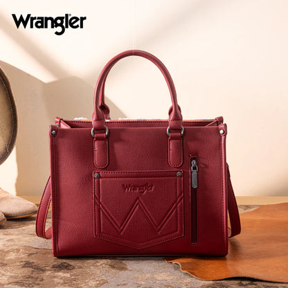 Wrangler Cilia Crossbody Tote Bag - Burgundy